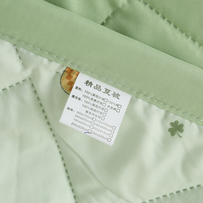 91家纺网 家纺一手货源 找家纺 被多多被业 2026新款水洗棉印花夏被空调被夏凉被 蘑菇花园