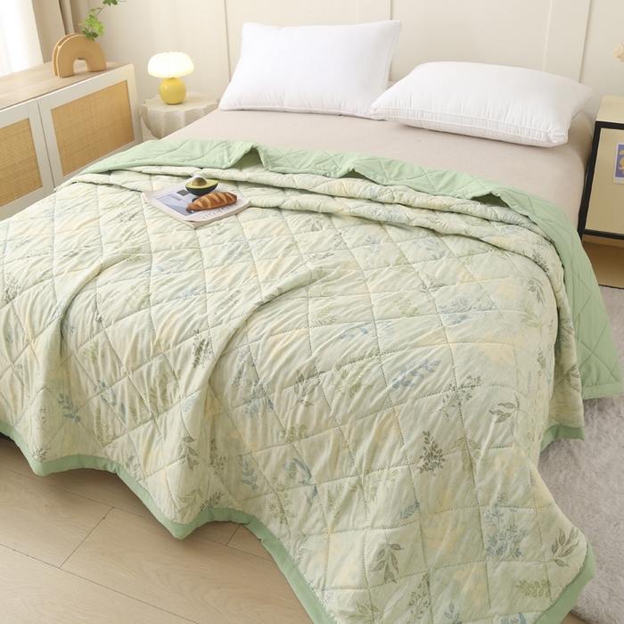 被多多被业 2026新款水洗棉印花夏被空调被夏凉被 秋茉里