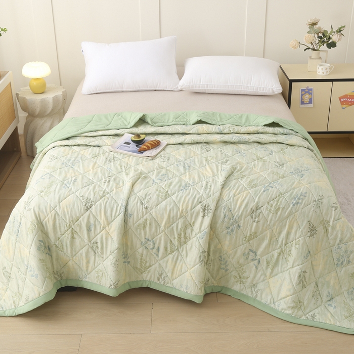 91家纺网 家纺一手货源 找家纺 被多多被业 2026新款水洗棉印花夏被空调被夏凉被 秋茉里