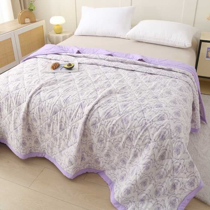 被多多被业 2026新款水洗棉印花夏被空调被夏凉被 幽静清香