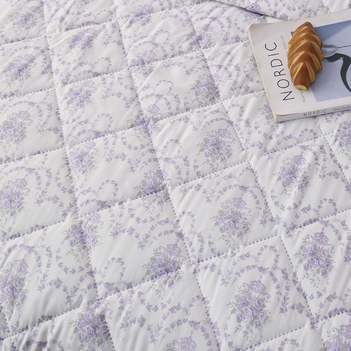 91家纺网 家纺一手货源 找家纺 被多多被业 2026新款水洗棉印花夏被空调被夏凉被 幽静清香