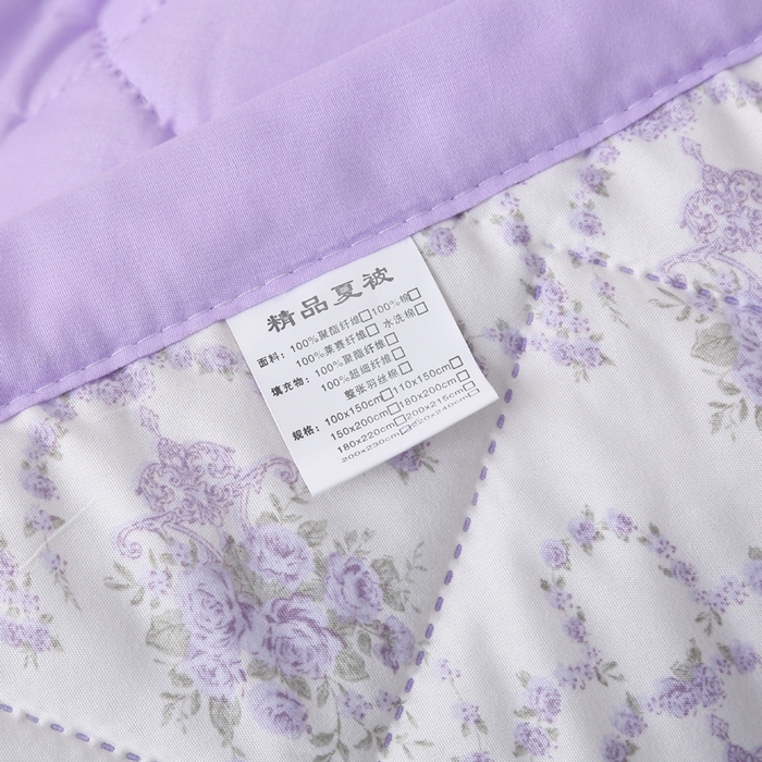 91家纺网 家纺一手货源 找家纺 被多多被业 2026新款水洗棉印花夏被空调被夏凉被 幽静清香