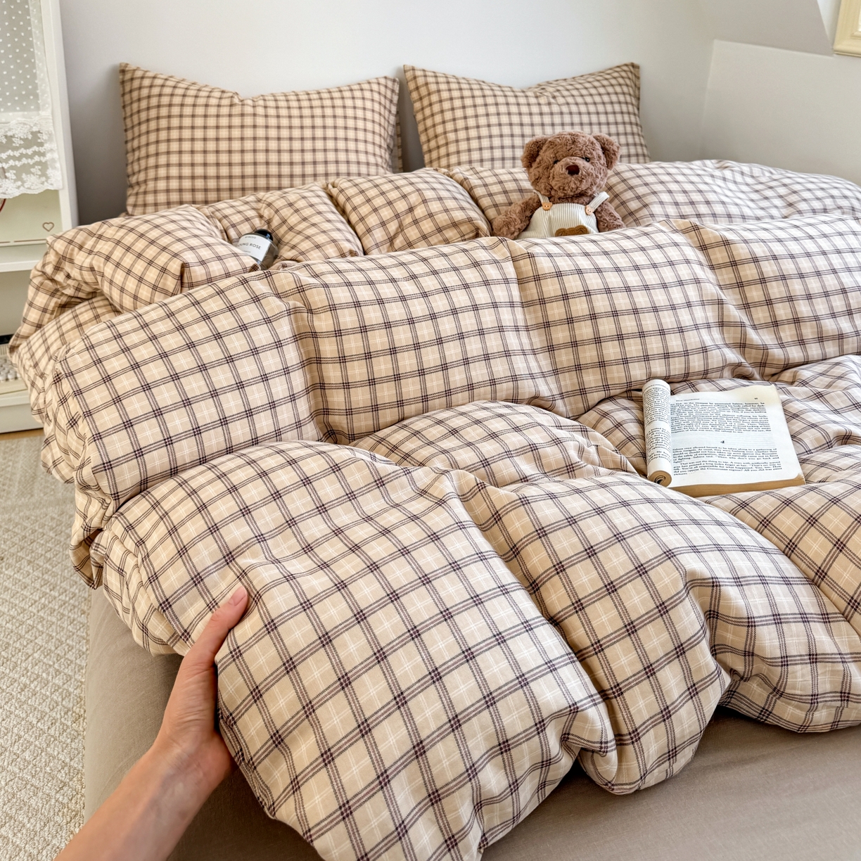 91家纺网 家纺一手货源 找家纺 （总）红淳家纺 2026新款全棉A类双层纱四件套