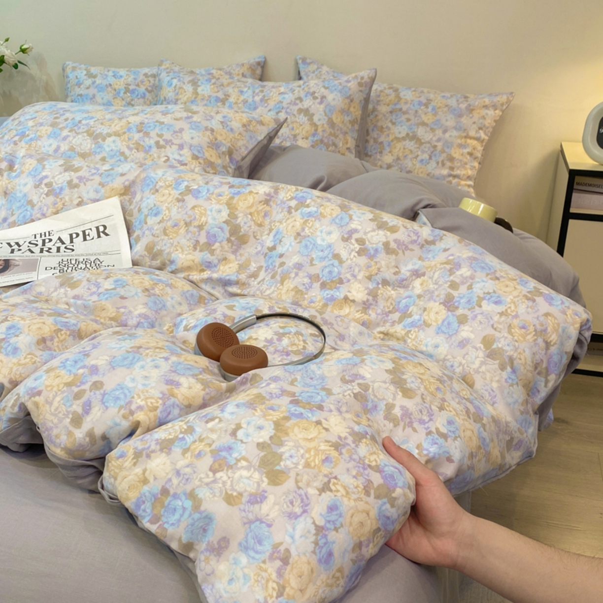 91家纺网 家纺一手货源 找家纺 （总）红淳家纺 2026新款全棉A类双层纱四件套