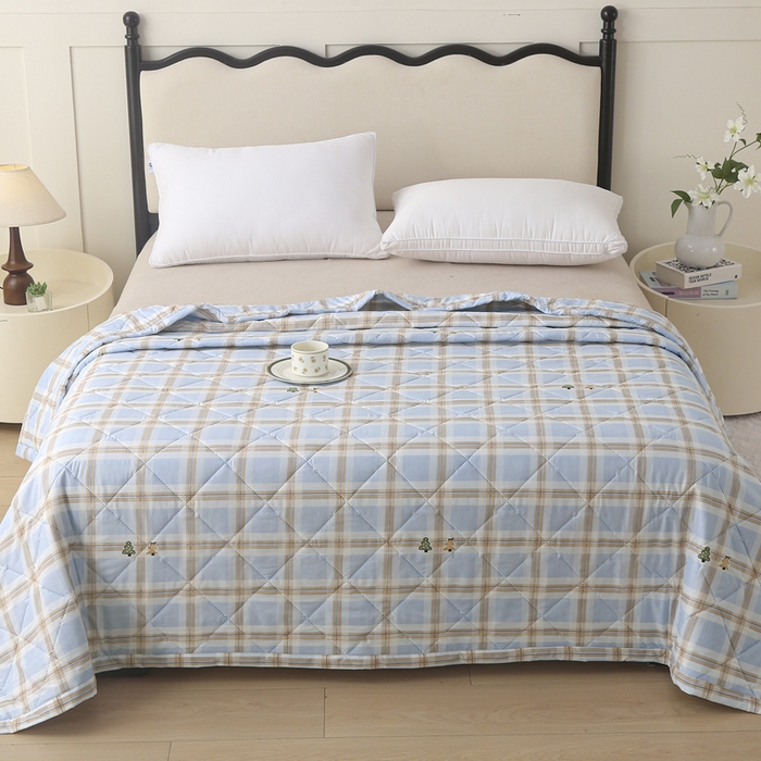 91家纺网 家纺一手货源 找家纺 被多多被业 2026新款亲肤棉夏被空调被夏凉被 贝诺