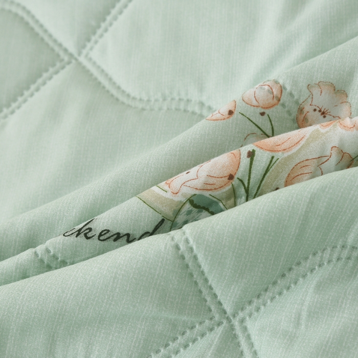 91家纺网 家纺一手货源 找家纺 被多多被业 2026新款亲肤棉夏被空调被夏凉被 春日花园