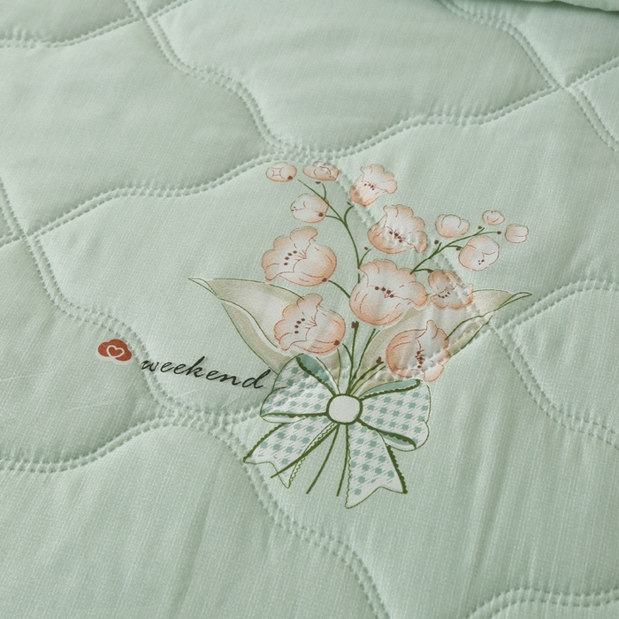 91家纺网 家纺一手货源 找家纺 被多多被业 2026新款亲肤棉夏被空调被夏凉被 春日花园