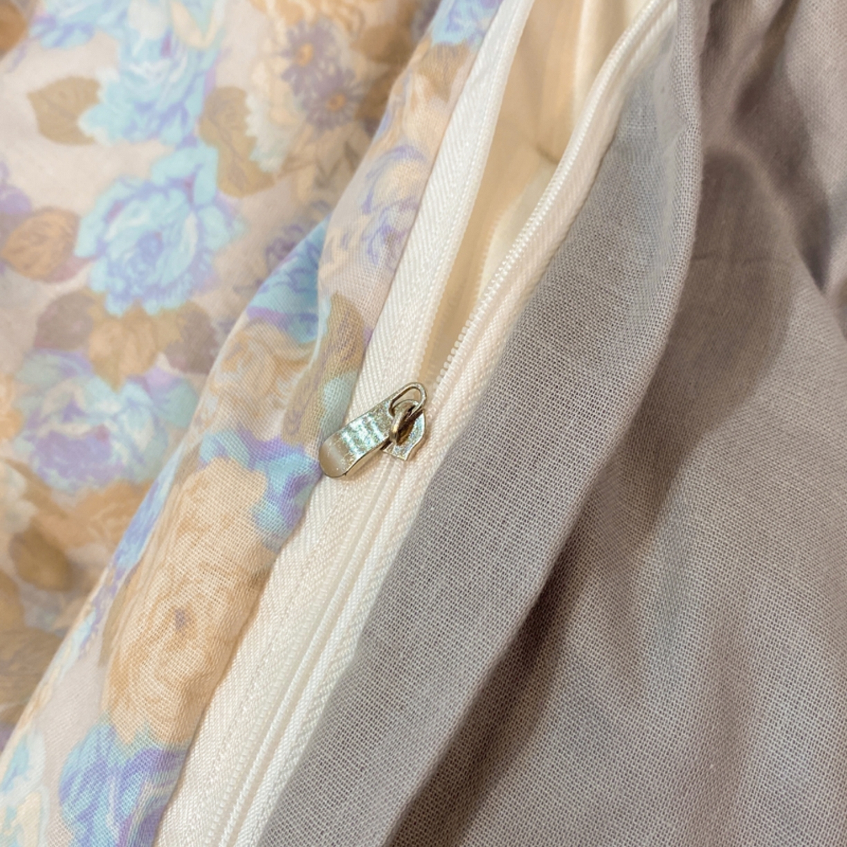 91家纺网 家纺一手货源 找家纺 红淳家纺 2026新款全棉A类双层纱四件套 科莫花园-蓝（普通款）