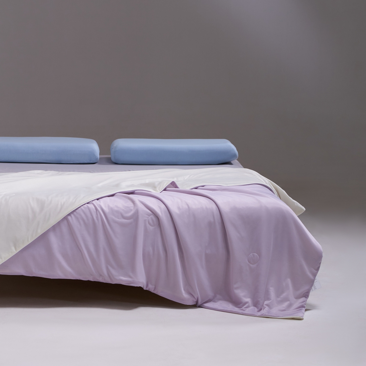 91家纺网 家纺一手货源 找家纺 佳轩家纺 2026新款超柔凉感丝夏被夏凉被空调被 浅紫-米黄