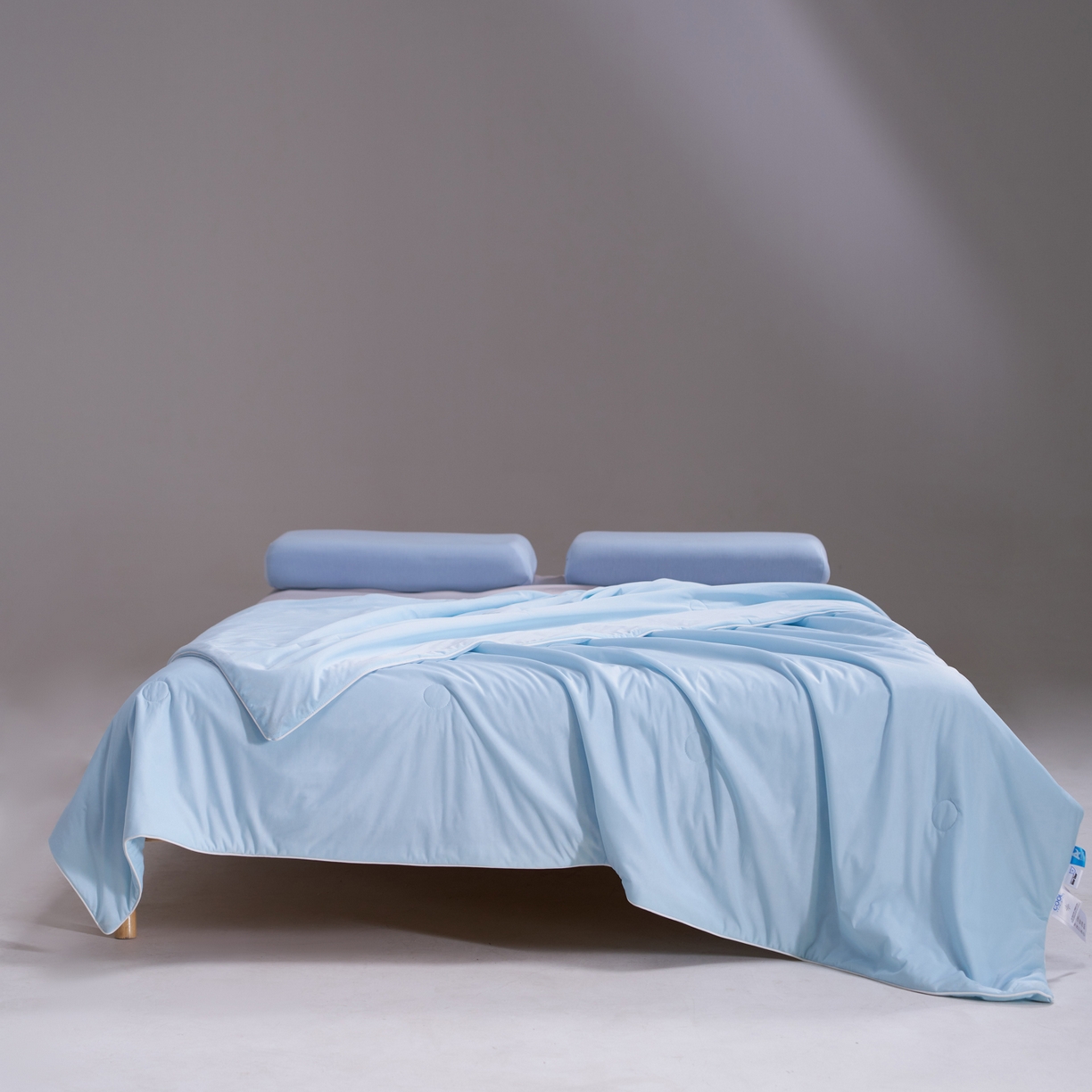 91家纺网 家纺一手货源 找家纺 佳轩家纺 2026新款超柔凉感丝夏被夏凉被空调被 天空蓝