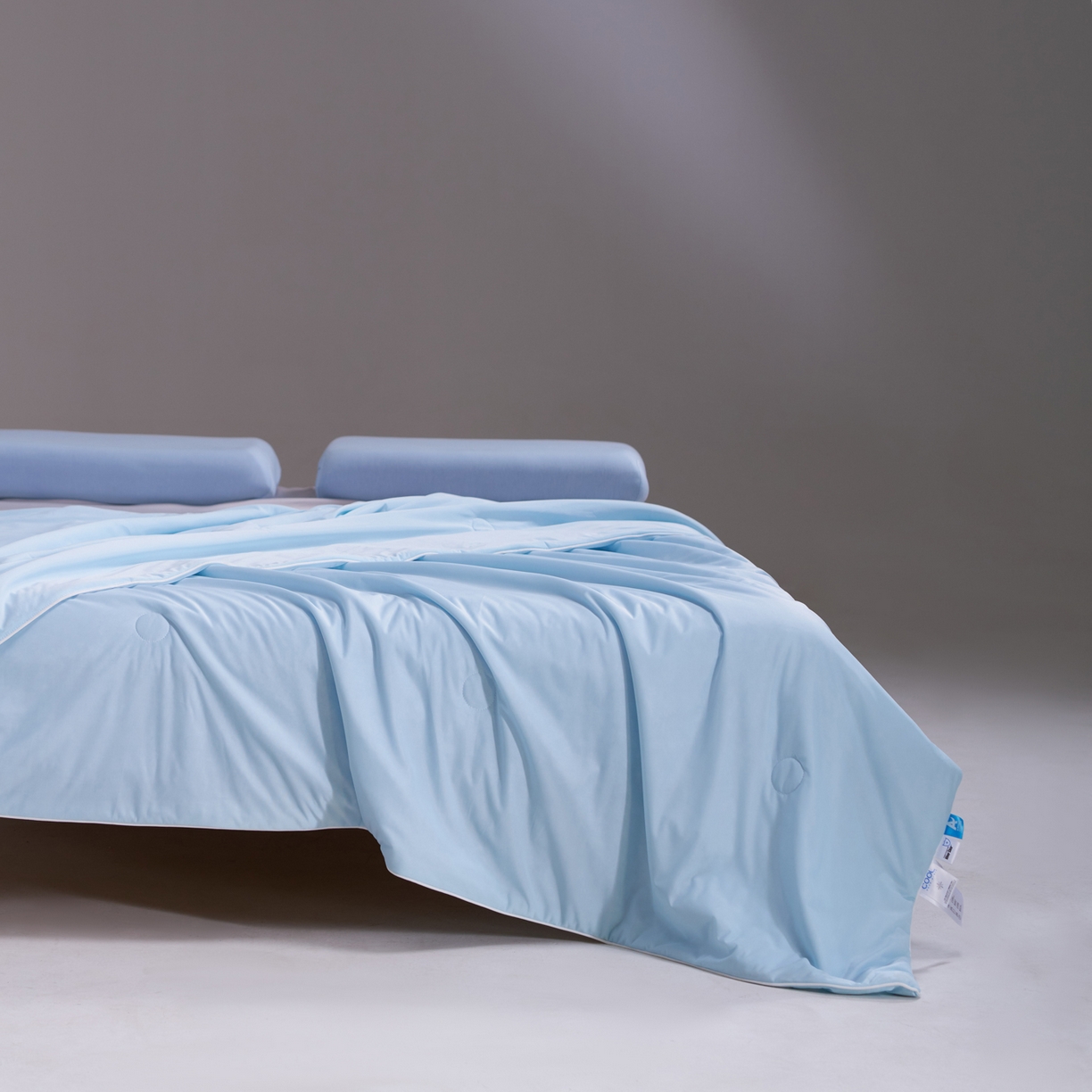 91家纺网 家纺一手货源 找家纺 佳轩家纺 2026新款超柔凉感丝夏被夏凉被空调被 天空蓝