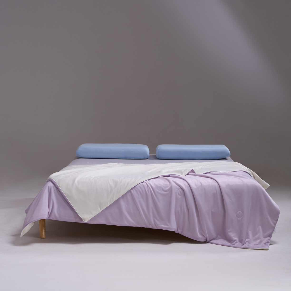 91家纺网 家纺一手货源 找家纺 佳轩家纺 2026新款超柔凉感丝夏被夏凉被空调被 浅紫-米黄