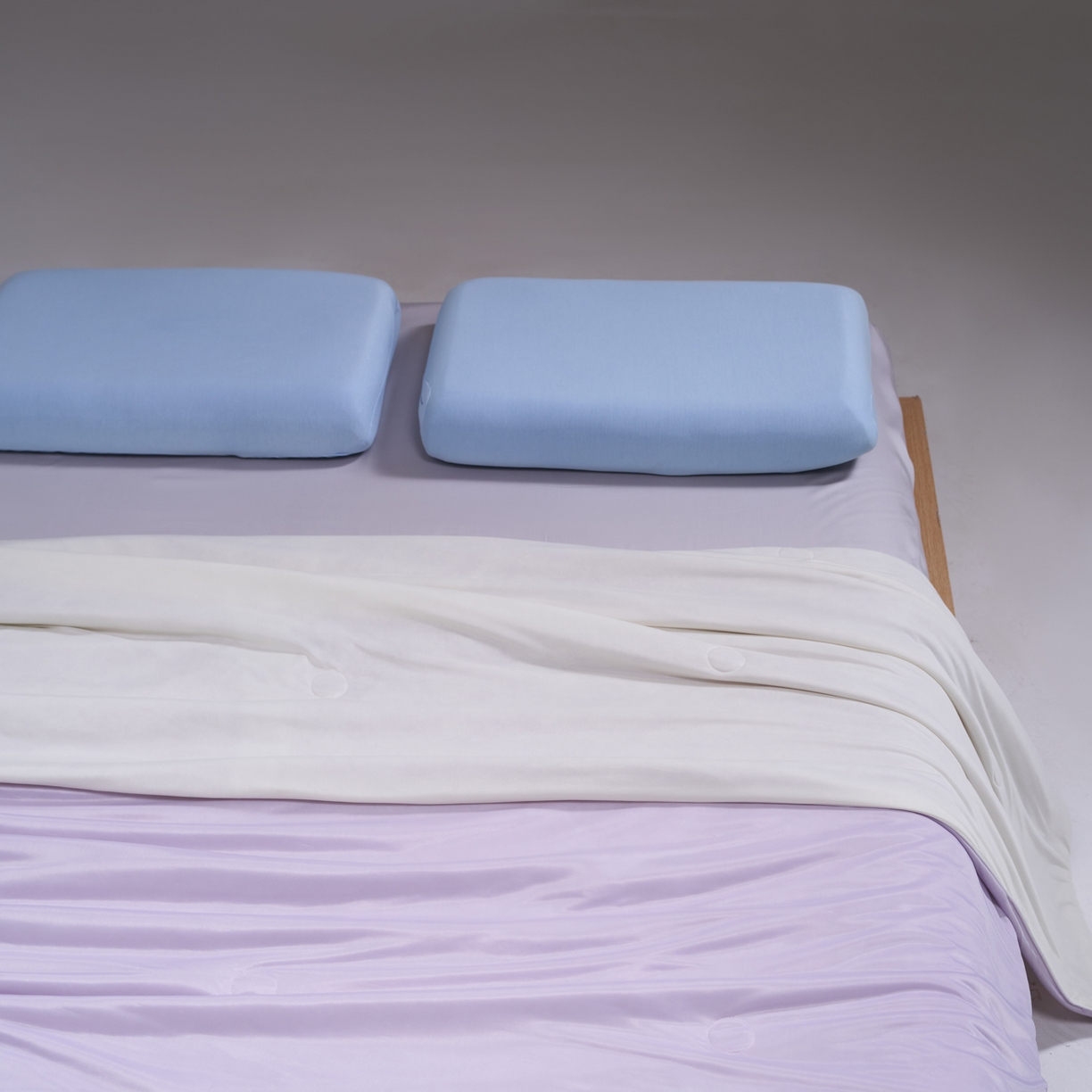 91家纺网 家纺一手货源 找家纺 佳轩家纺 2026新款超柔凉感丝夏被夏凉被空调被 浅紫-米黄