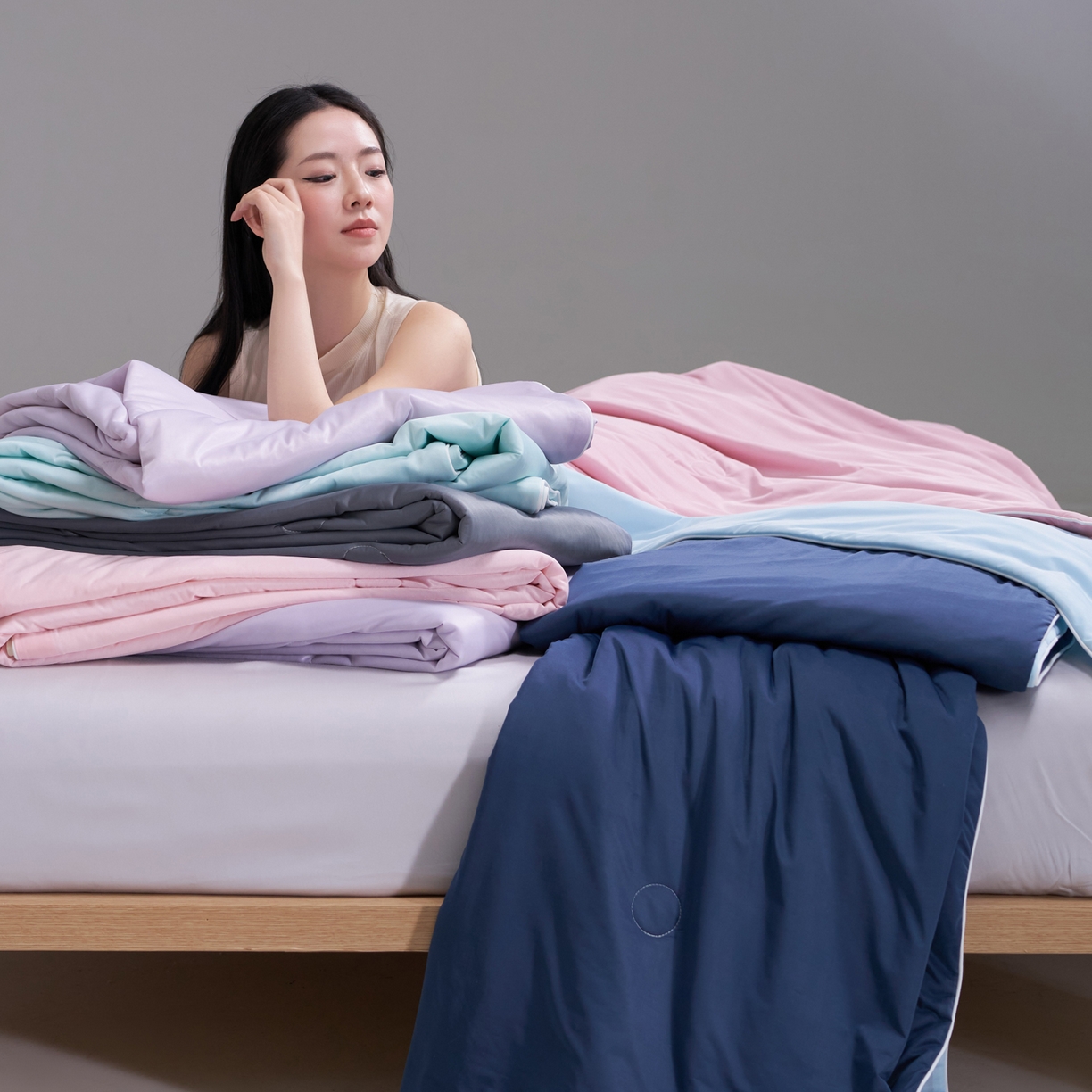 佳轩家纺 2026新款超柔凉感丝夏被夏凉被空调被 组合图（仅供展示不可下单）