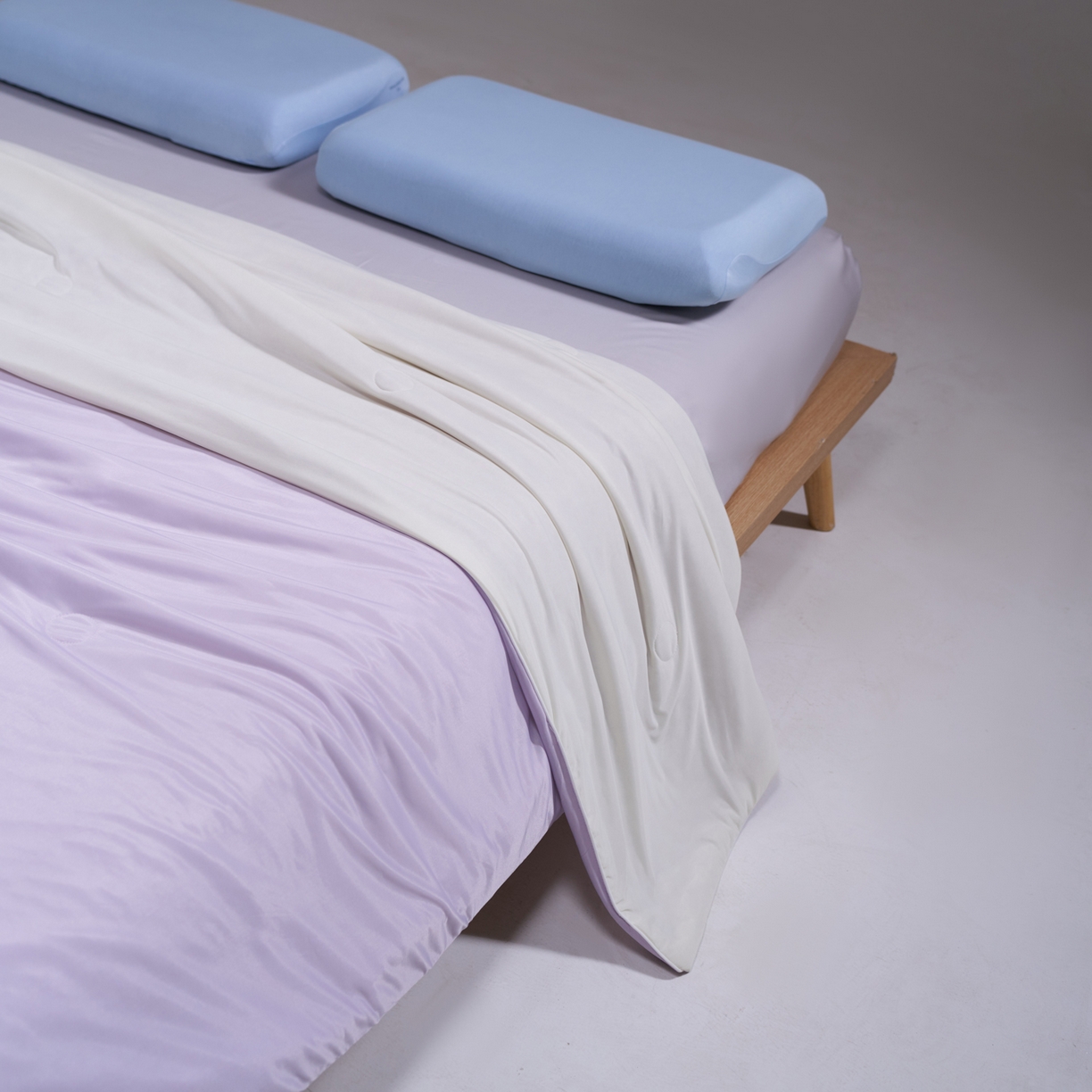 91家纺网 家纺一手货源 找家纺 佳轩家纺 2026新款超柔凉感丝夏被夏凉被空调被 浅紫-米黄