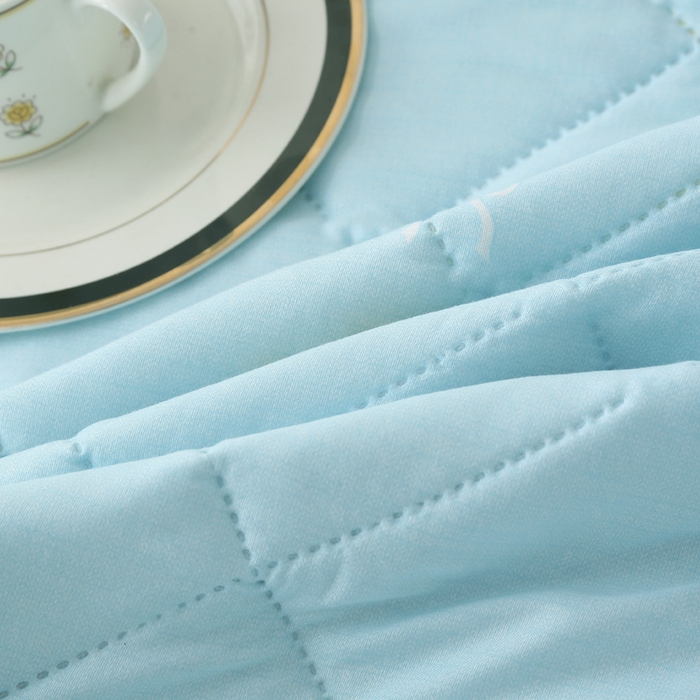 91家纺网 家纺一手货源 找家纺 被多多被业 2026新款亲肤棉夏被空调被夏凉被 墨语花茶