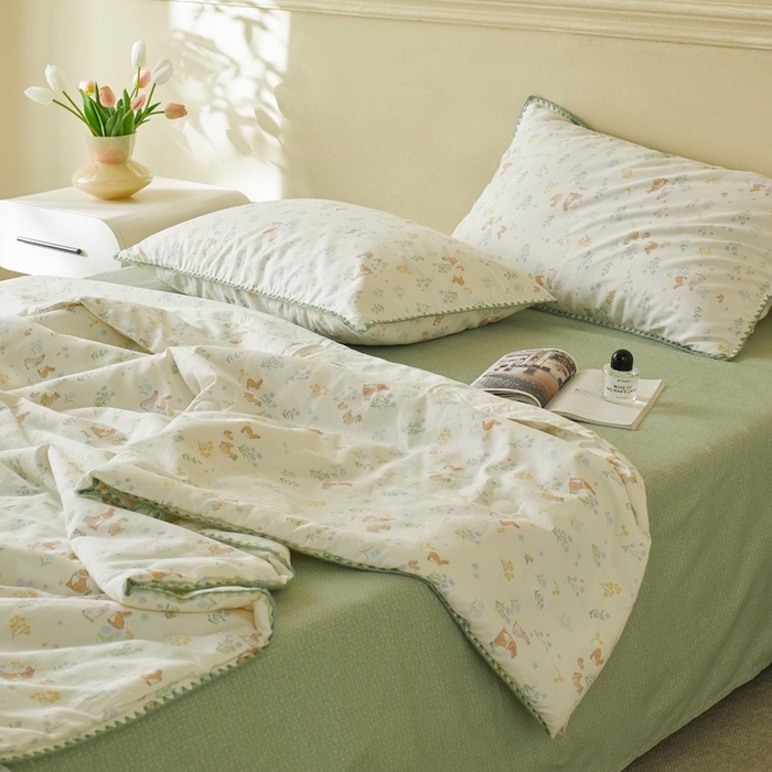 91家纺网 家纺一手货源 找家纺 （总）暖阳 2026新款全棉贝壳边棉花夏被夏凉被空调被