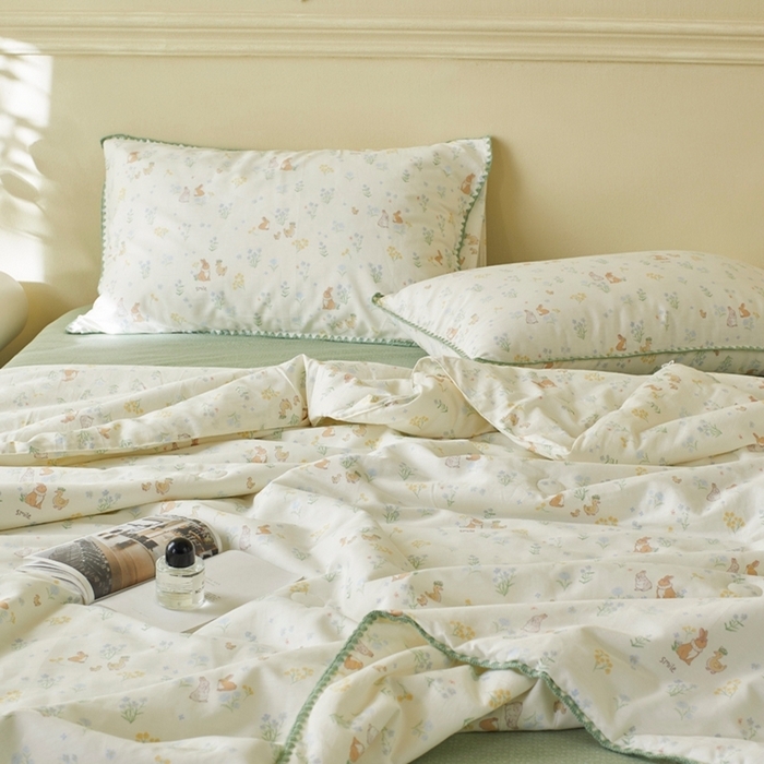 91家纺网 家纺一手货源 找家纺 （总）暖阳 2026新款全棉贝壳边棉花夏被夏凉被空调被