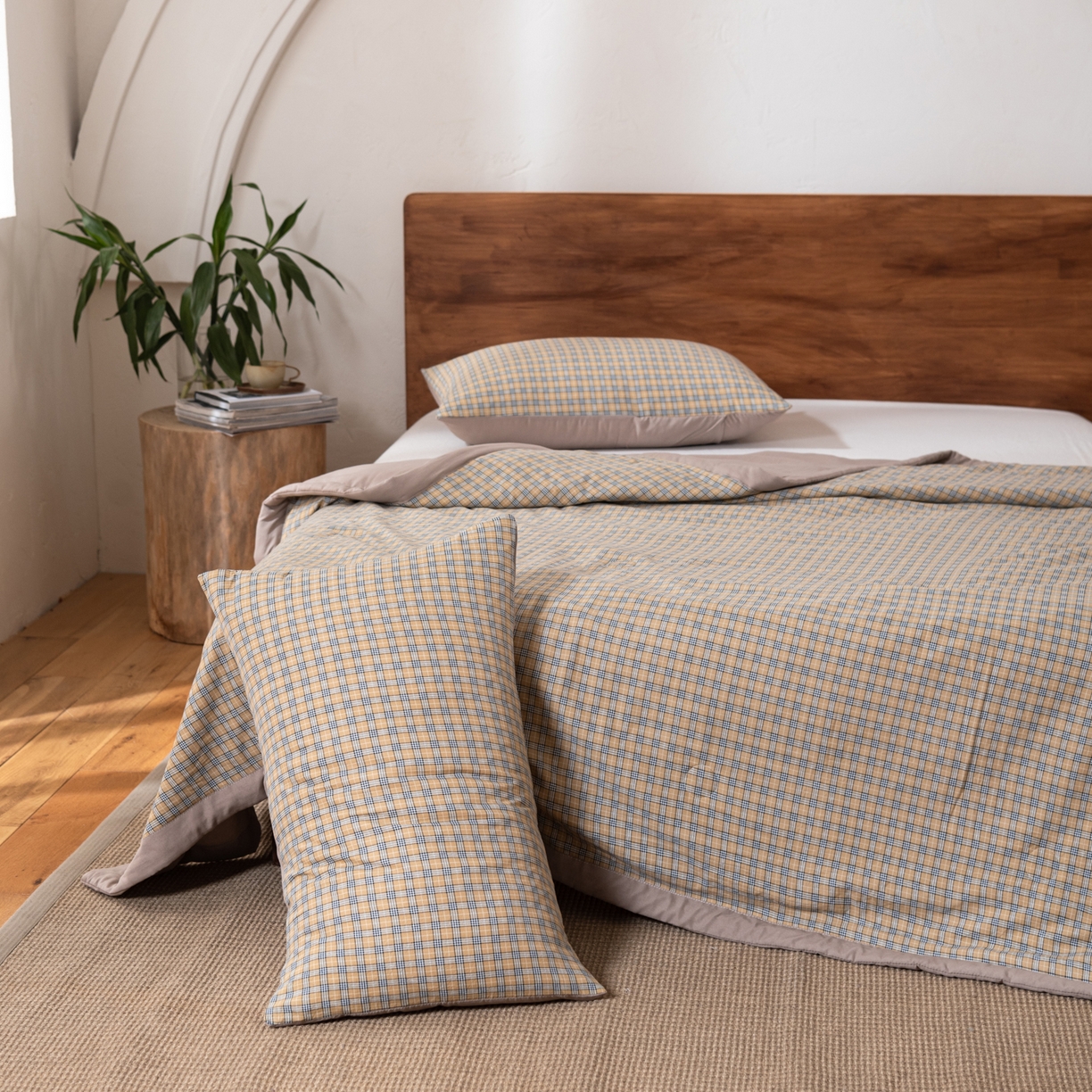 91家纺网 家纺一手货源 找家纺 （总）佳轩家纺 2026新款色织水洗棉棉花夏被夏凉被空调被