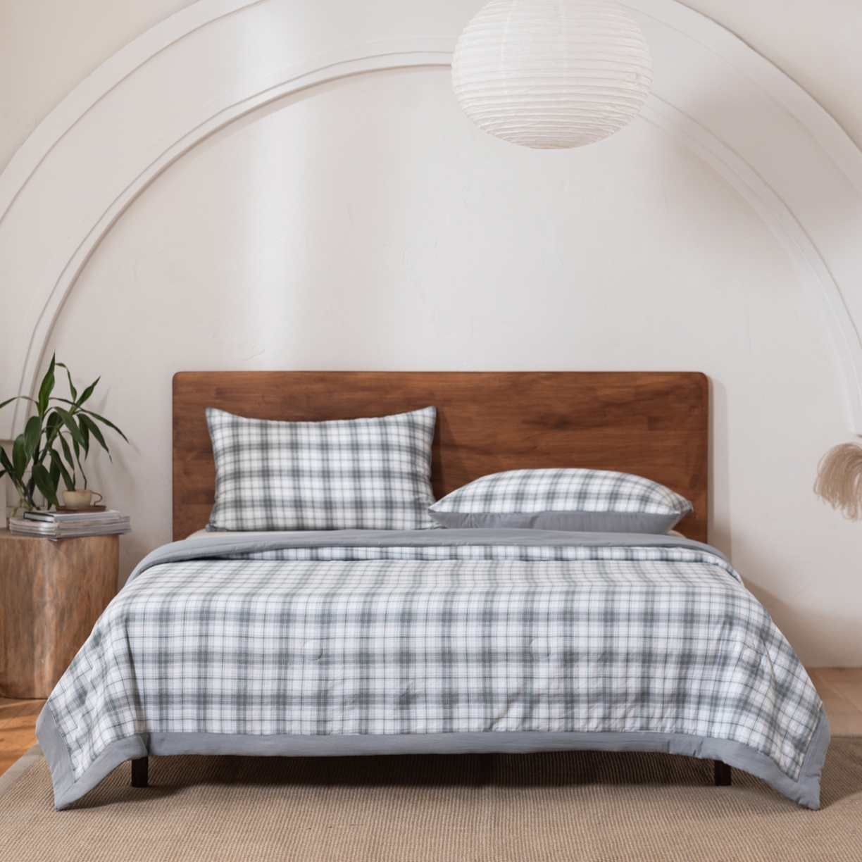 91家纺网 家纺一手货源 找家纺 佳轩家纺 2026新款色织水洗棉棉花夏被夏凉被空调被 光年灰