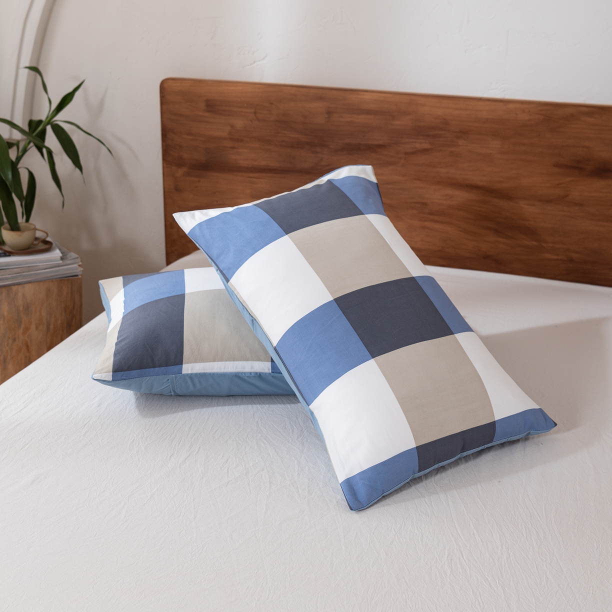 91家纺网 家纺一手货源 找家纺 佳轩家纺 2026新款色织水洗棉棉花夏被夏凉被空调被 蓝大格