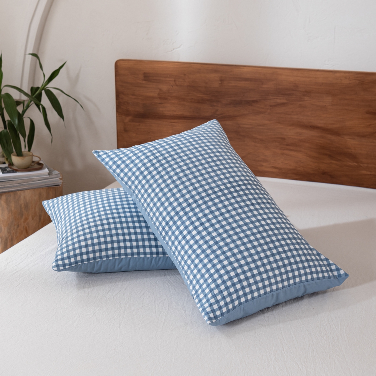 91家纺网 家纺一手货源 找家纺 佳轩家纺 2026新款色织水洗棉棉花夏被夏凉被空调被 蓝小格