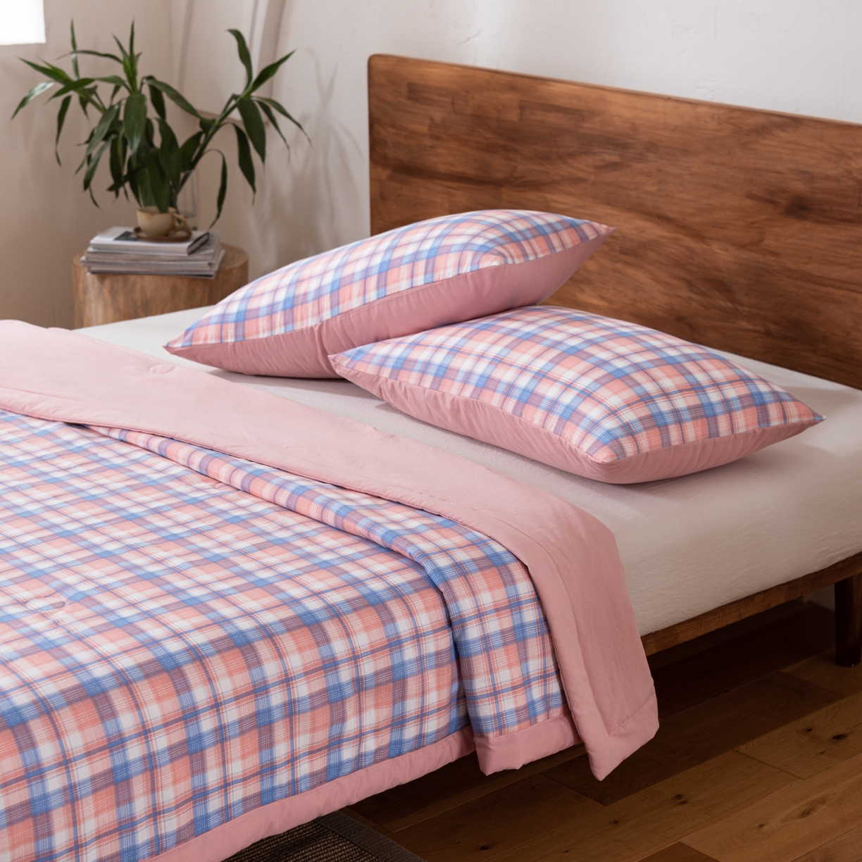 91家纺网 家纺一手货源 找家纺 佳轩家纺 2026新款色织水洗棉棉花夏被夏凉被空调被 清新格玉