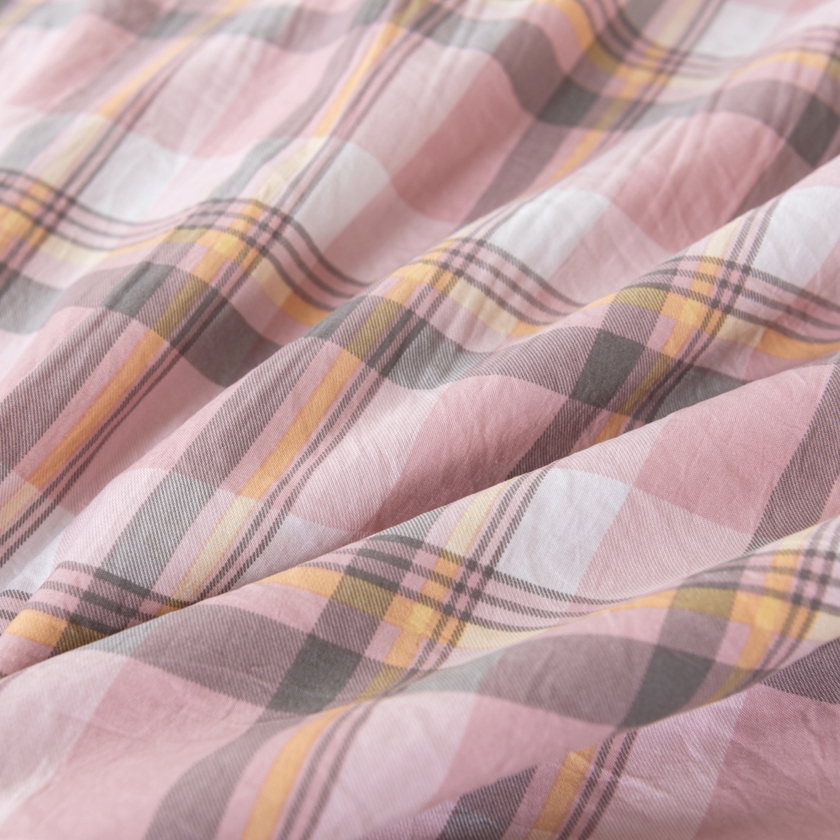 91家纺网 家纺一手货源 找家纺 佳轩家纺 2026新款色织水洗棉棉花夏被夏凉被空调被 简兮粉