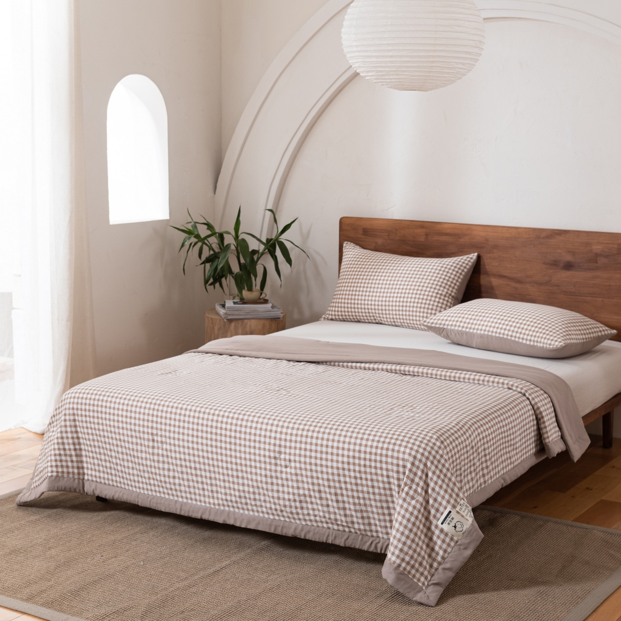 91家纺网 家纺一手货源 找家纺 佳轩家纺 2026新款色织水洗棉棉花夏被夏凉被空调被 卡小格