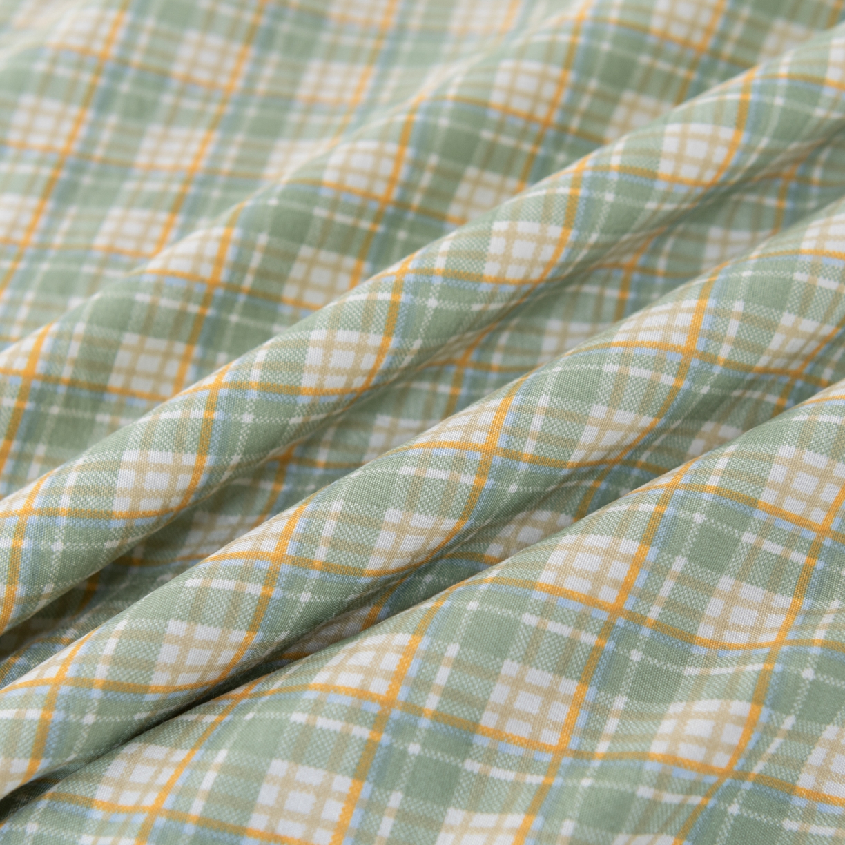 91家纺网 家纺一手货源 找家纺 佳轩家纺 2026新款色织水洗棉棉花夏被夏凉被空调被 抹茶绿