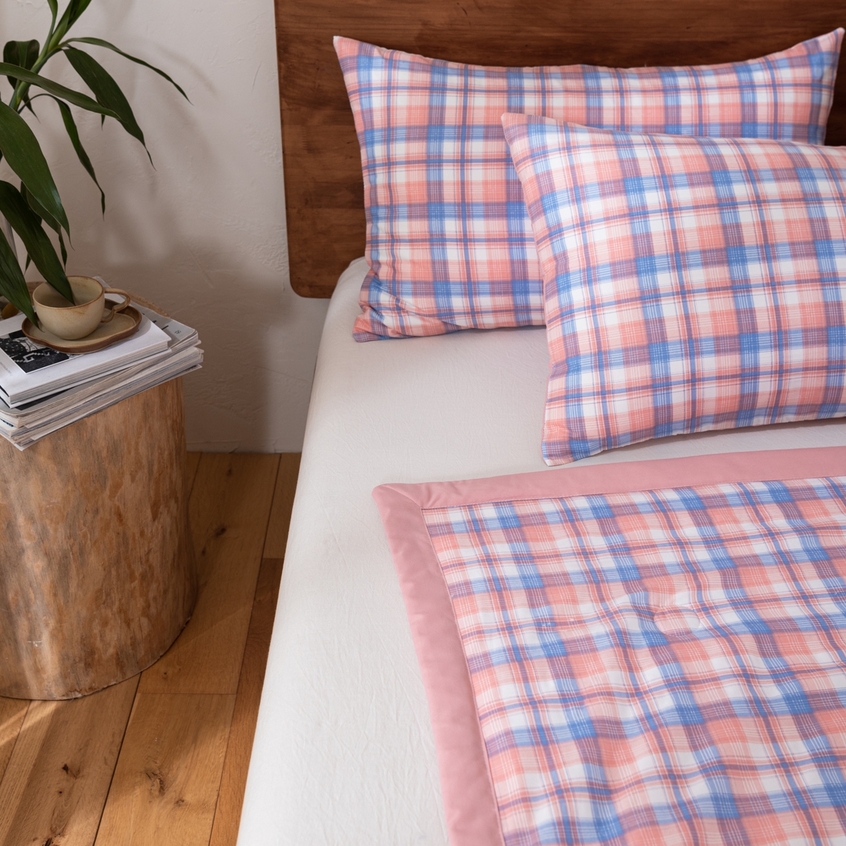 91家纺网 家纺一手货源 找家纺 佳轩家纺 2026新款色织水洗棉棉花夏被夏凉被空调被 清新格玉