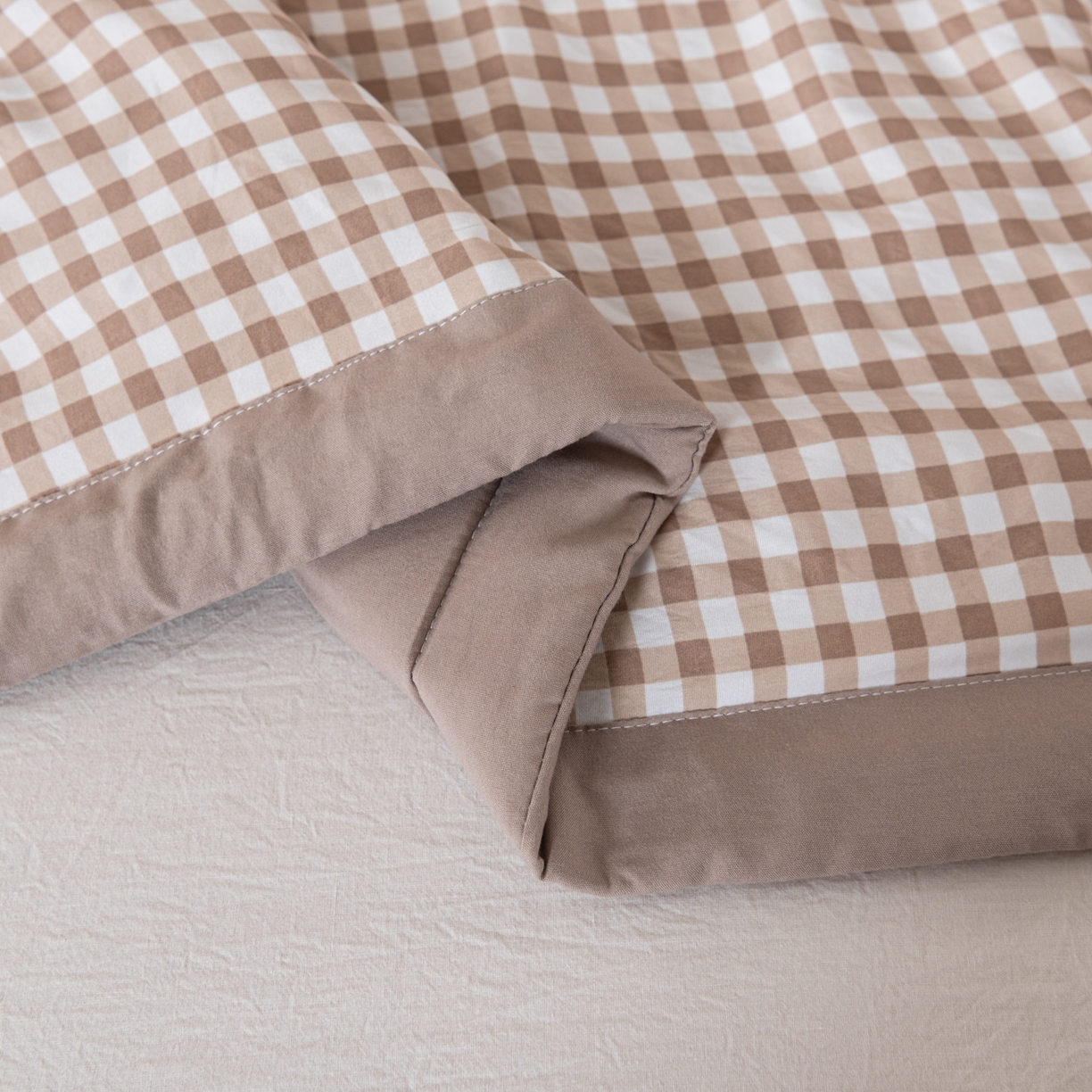 91家纺网 家纺一手货源 找家纺 佳轩家纺 2026新款色织水洗棉棉花夏被夏凉被空调被 卡小格