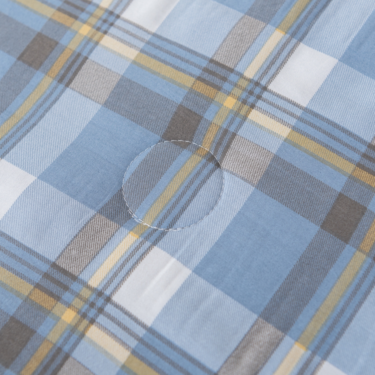 91家纺网 家纺一手货源 找家纺 佳轩家纺 2026新款色织水洗棉棉花夏被夏凉被空调被 简兮蓝