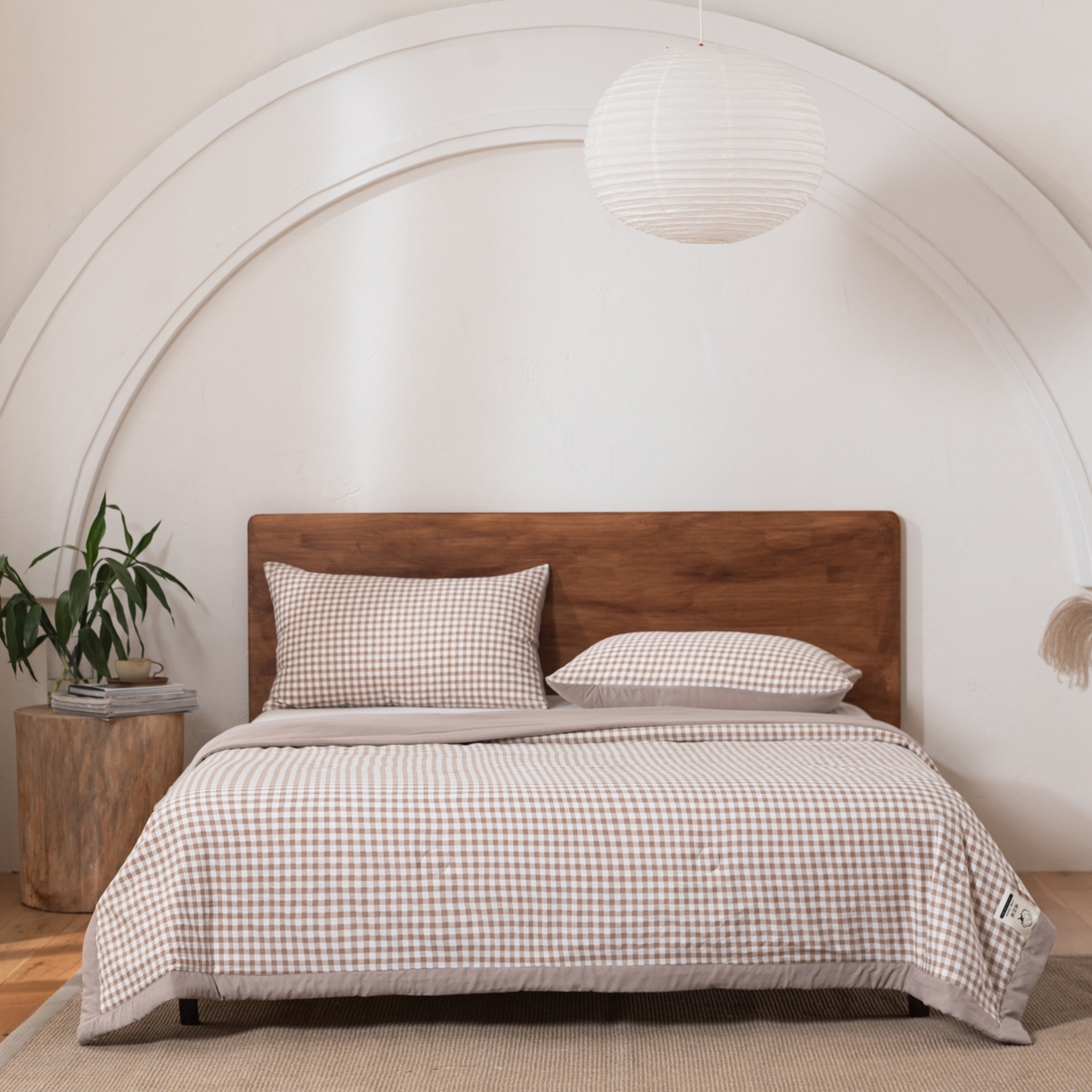 佳轩家纺 2026新款色织水洗棉棉花夏被夏凉被空调被 卡小格