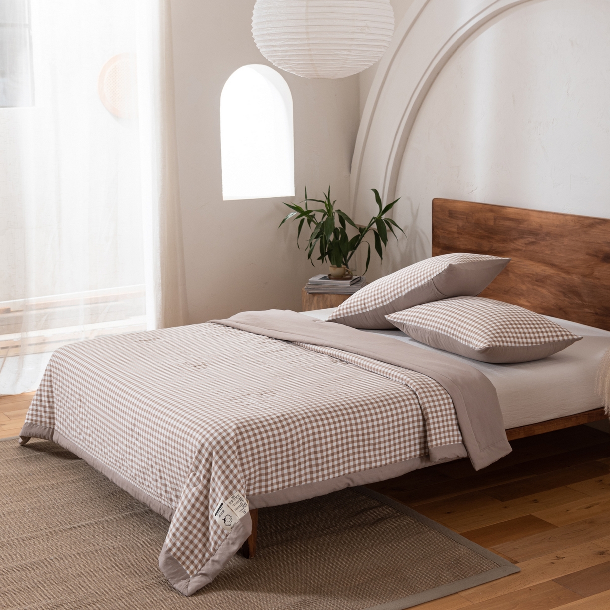 91家纺网 家纺一手货源 找家纺 佳轩家纺 2026新款色织水洗棉棉花夏被夏凉被空调被 卡小格