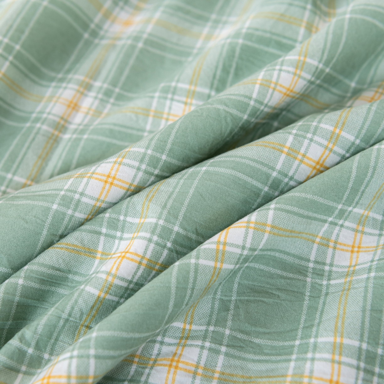 91家纺网 家纺一手货源 找家纺 佳轩家纺 2026新款色织水洗棉棉花夏被夏凉被空调被 彩绿格