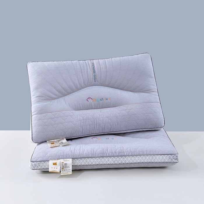 浩宇家纺 2026新款新款雪尼绒云感眠枕皮枕壳枕芯枕头家用舒适成人定型款2618 灰色