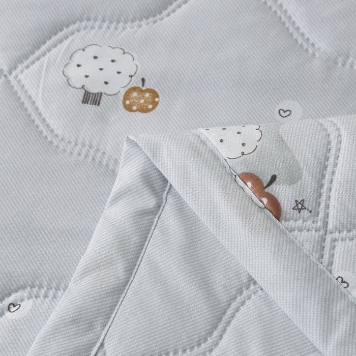 91家纺网 家纺一手货源 找家纺 被多多被业 2026新款亲肤棉夏被空调被夏凉被 苹果树-灰