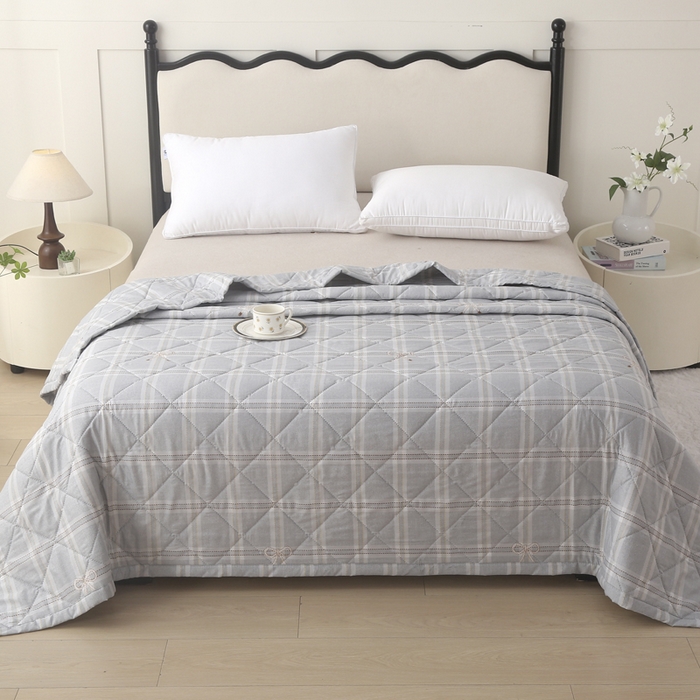 91家纺网 家纺一手货源 找家纺 被多多被业 2026新款亲肤棉夏被空调被夏凉被 赛普斯