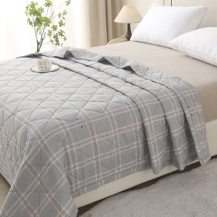 91家纺网 家纺一手货源 找家纺 被多多被业 2026新款亲肤棉夏被空调被夏凉被 赛普斯