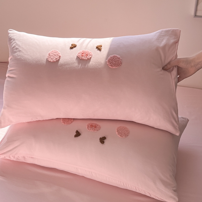 91家纺网 家纺一手货源 找家纺 （总）沐珩家纺 2026新款水洗棉毛巾绣系列四件套