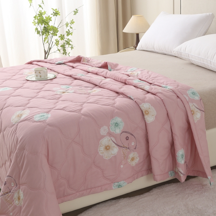 91家纺网 家纺一手货源 找家纺 被多多被业 2026新款亲肤棉夏被空调被夏凉被 香伊