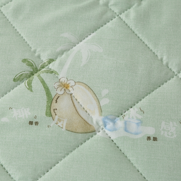 91家纺网 家纺一手货源 找家纺 被多多被业 2026新款亲肤棉夏被空调被夏凉被 椰树