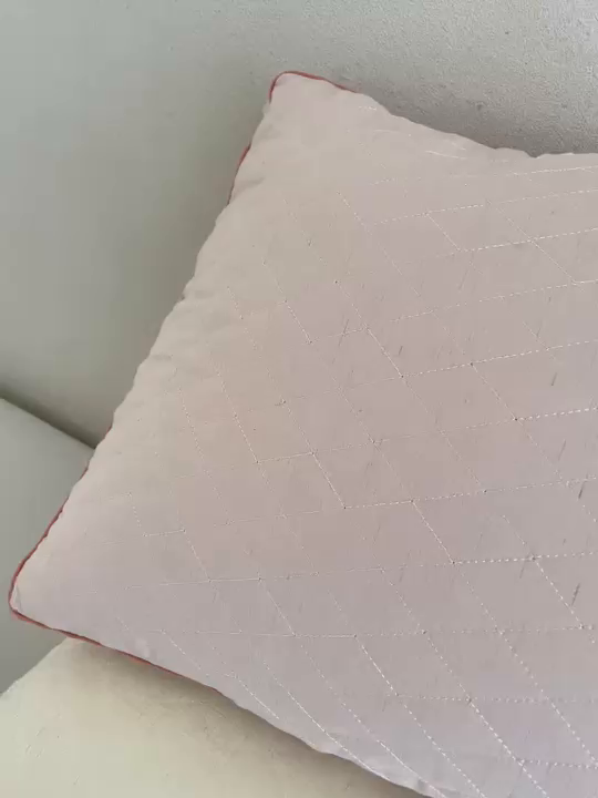 91家纺网 家纺一手货源 找家纺 浩宇家纺 2026新款枕壳枕皮棉麻枕芯枕头高回弹护颈成人家用舒适款2616 米色