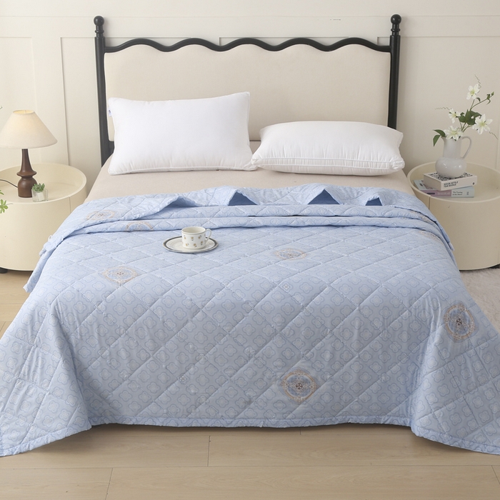 91家纺网 家纺一手货源 找家纺 被多多被业 2026新款亲肤棉夏被空调被夏凉被 知秋