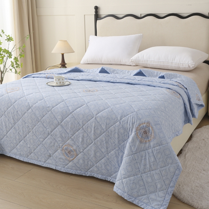 91家纺网 家纺一手货源 找家纺 被多多被业 2026新款亲肤棉夏被空调被夏凉被 知秋