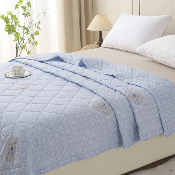 91家纺网 家纺一手货源 找家纺 被多多被业 2026新款亲肤棉夏被空调被夏凉被 知秋