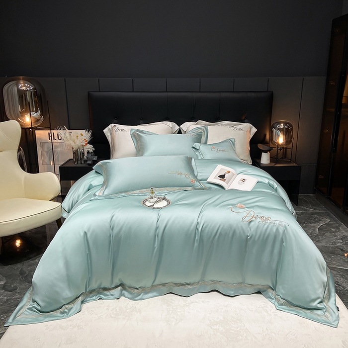 91家纺网 家纺一手货源 找家纺 （总）家居1号家纺 2026新款60支LF级奥地利兰精天丝四件套-迪莉尔