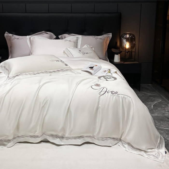 91家纺网 家纺一手货源 找家纺 家居1号家纺 2026新款60支LF级奥地利兰精天丝四件套-迪莉尔 迪莉尔-珍珠白