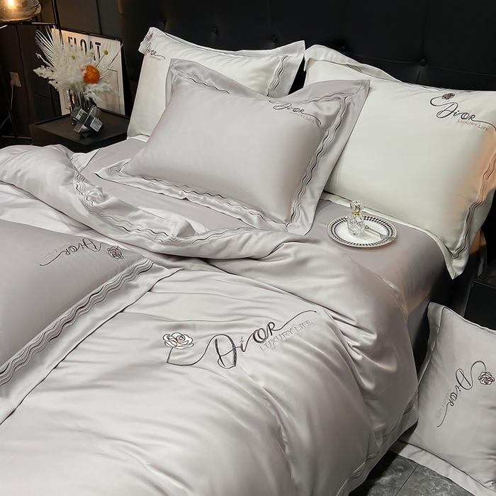 91家纺网 家纺一手货源 找家纺 家居1号家纺 2026新款60支LF级奥地利兰精天丝四件套-迪莉尔 迪莉尔-绅士灰